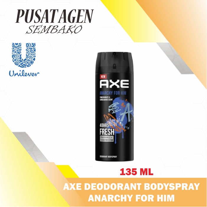 AXE DEODORANT BODY SPRAY ANARCHY FOR HIM 135 ML DEODORAN BODYSPRAY PARFUM PRIA 135ML PARFUME
