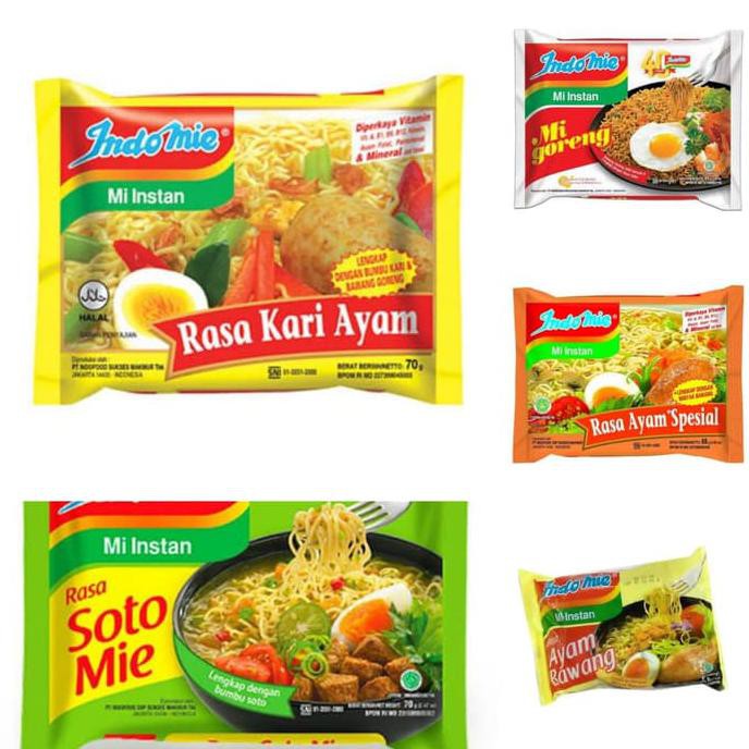 

Terlaris# Indomie - Paket 5 Rasa (Isi 40 Bungkus)