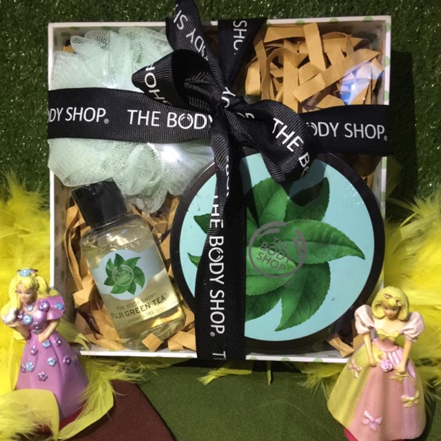 Fuji green tea the body shop gift set / gift set the body shop