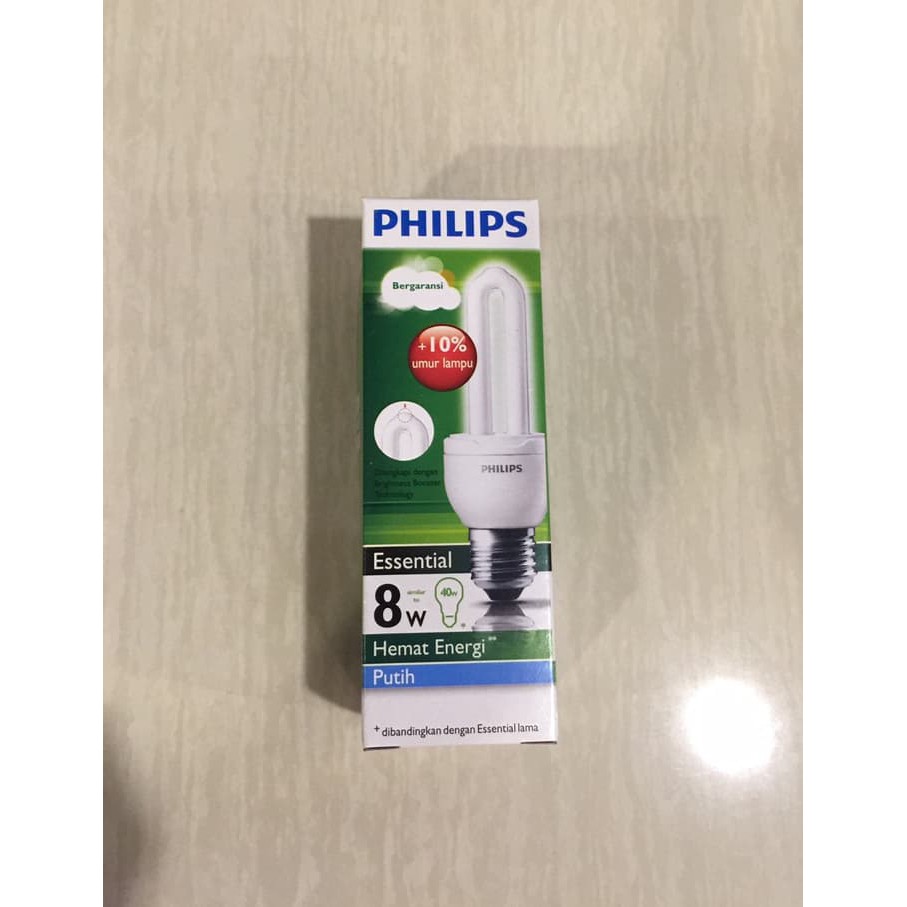 Lampu Philips Essential 8 Watt Hemat Energi