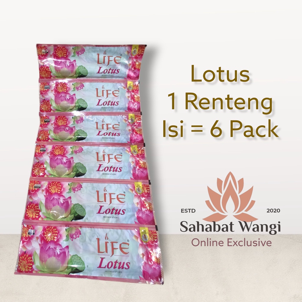 Hio Dupa India Darshan Lotus 1 Renteng ( 6 Pack)