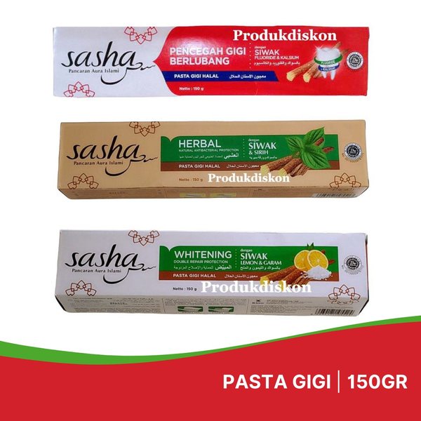 Sasha pasta gigi Halal 150gr pmg