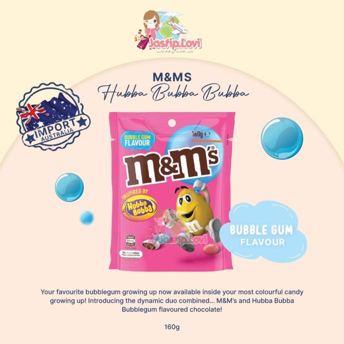 

M&M's bubble gum hubba bubba australia