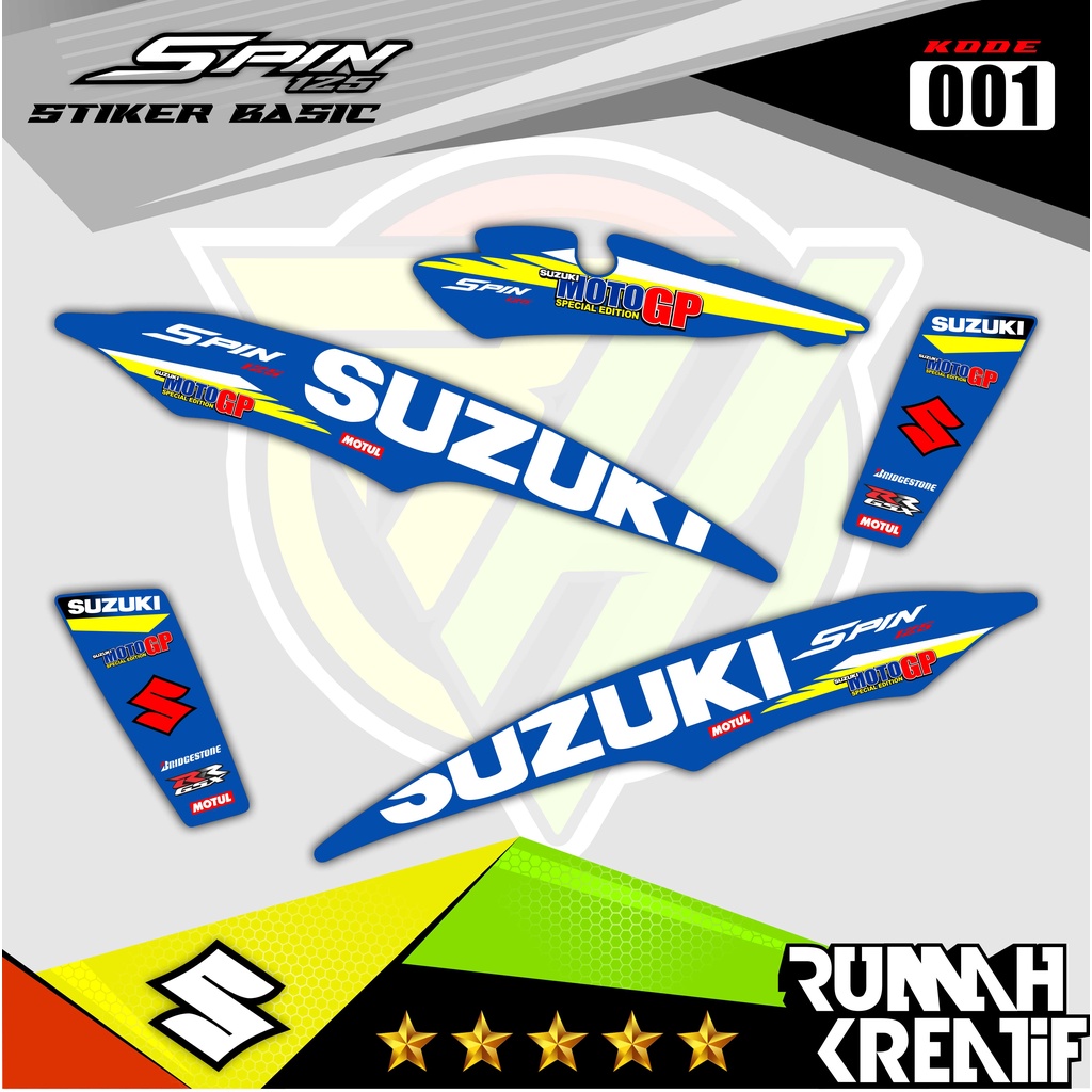 STRIPING SPIN 125 Thailand Thailook *STRIPING VARIASI * STRIPING MOTOR RK-01