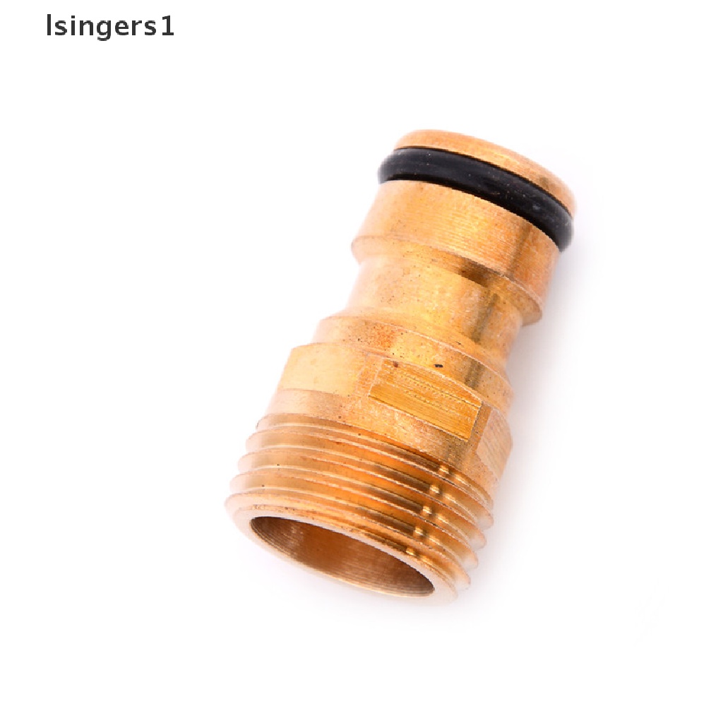 (lsingers1) Adaptor Konektor Selang Air 1 / 2 &quot;Bahan Kuningan Untuk Taman