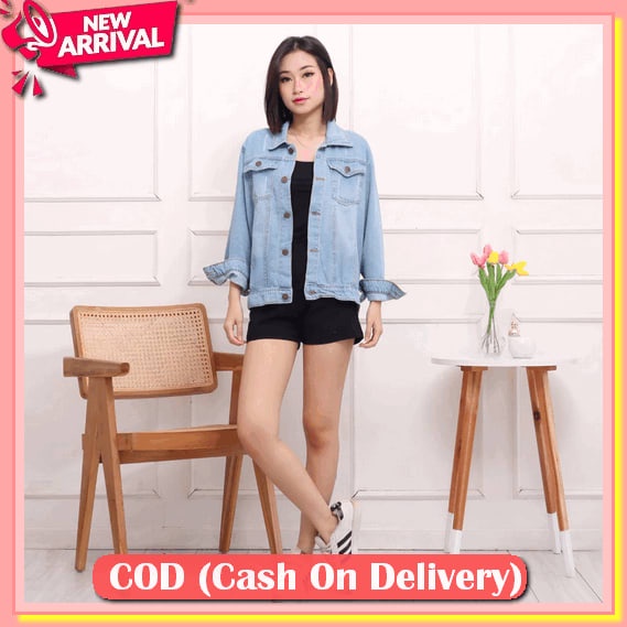 Jaket Jins Jeans Rein Jacket Wanita Cewek Import Premium Ld. Pjg Sisil Jaket Levis Putih Crop Cewe A