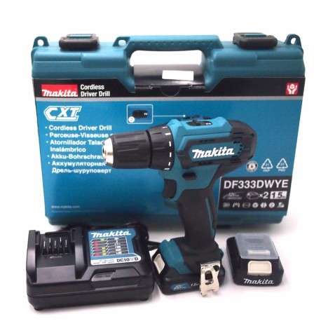BOR CHARGE MAKITA DF333DWYE / BOR BATERAI MAKITA / CORDLESS MAKITA DF 333 DWYE / MURAH