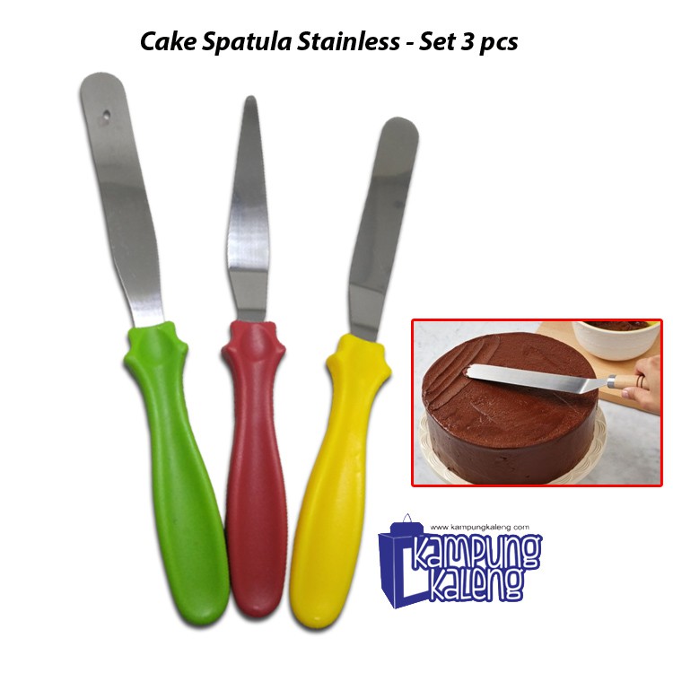 Spatula Stainless Set - 3 Pcs