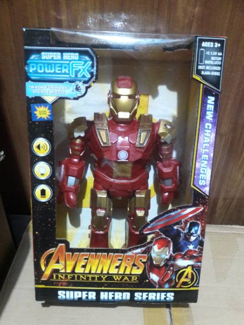 Robot Captain America Spiderman Iron Man