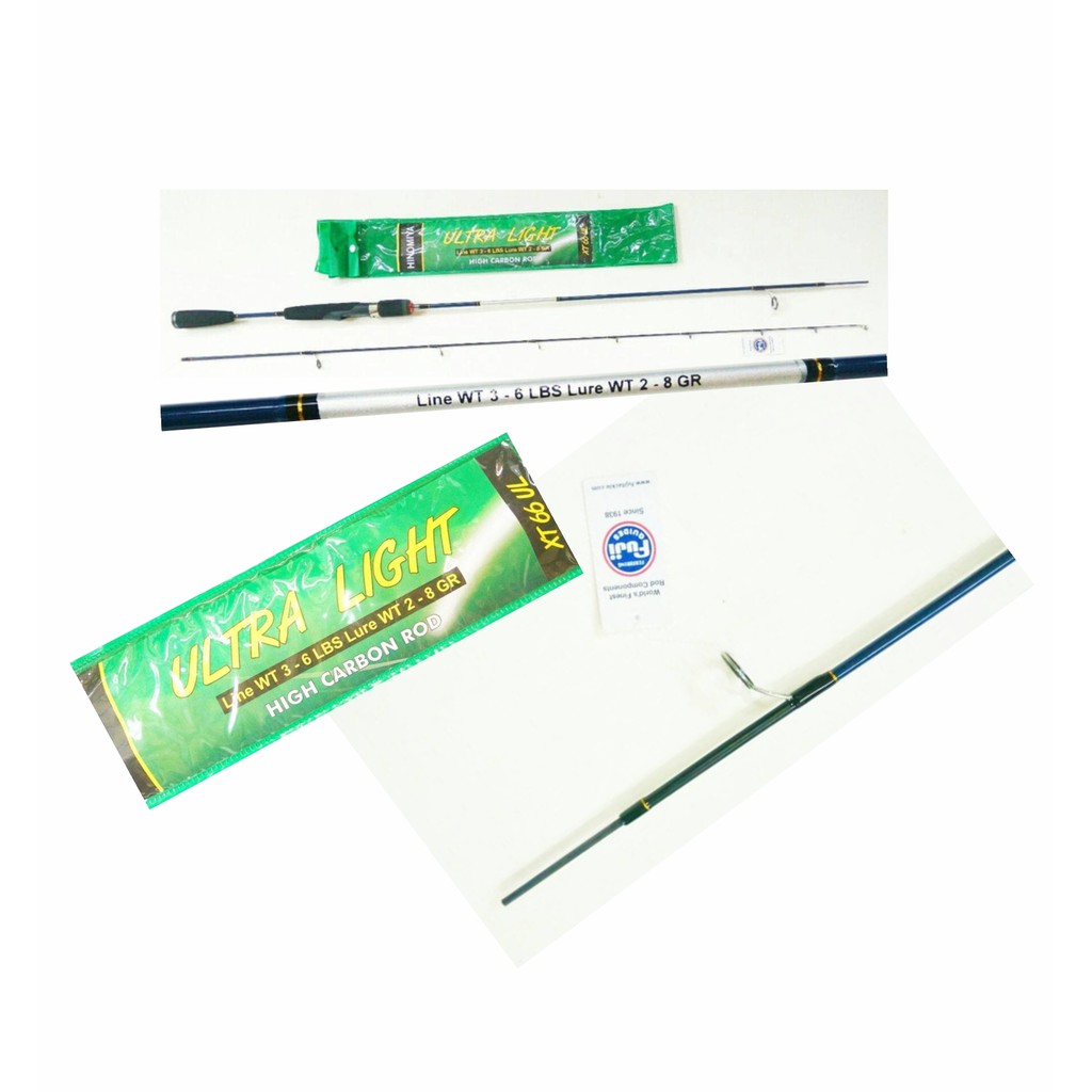 Alat Mancing Joran Pancing Hinomiya Ultra Light XT 66 UL 195 Cm