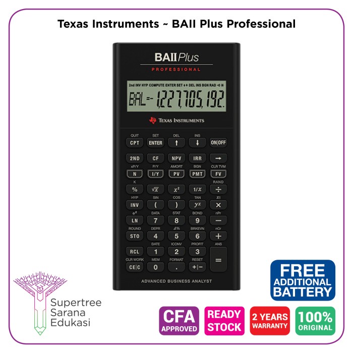 

CODES0X-48 Texas Instruments BA II Plus Professional