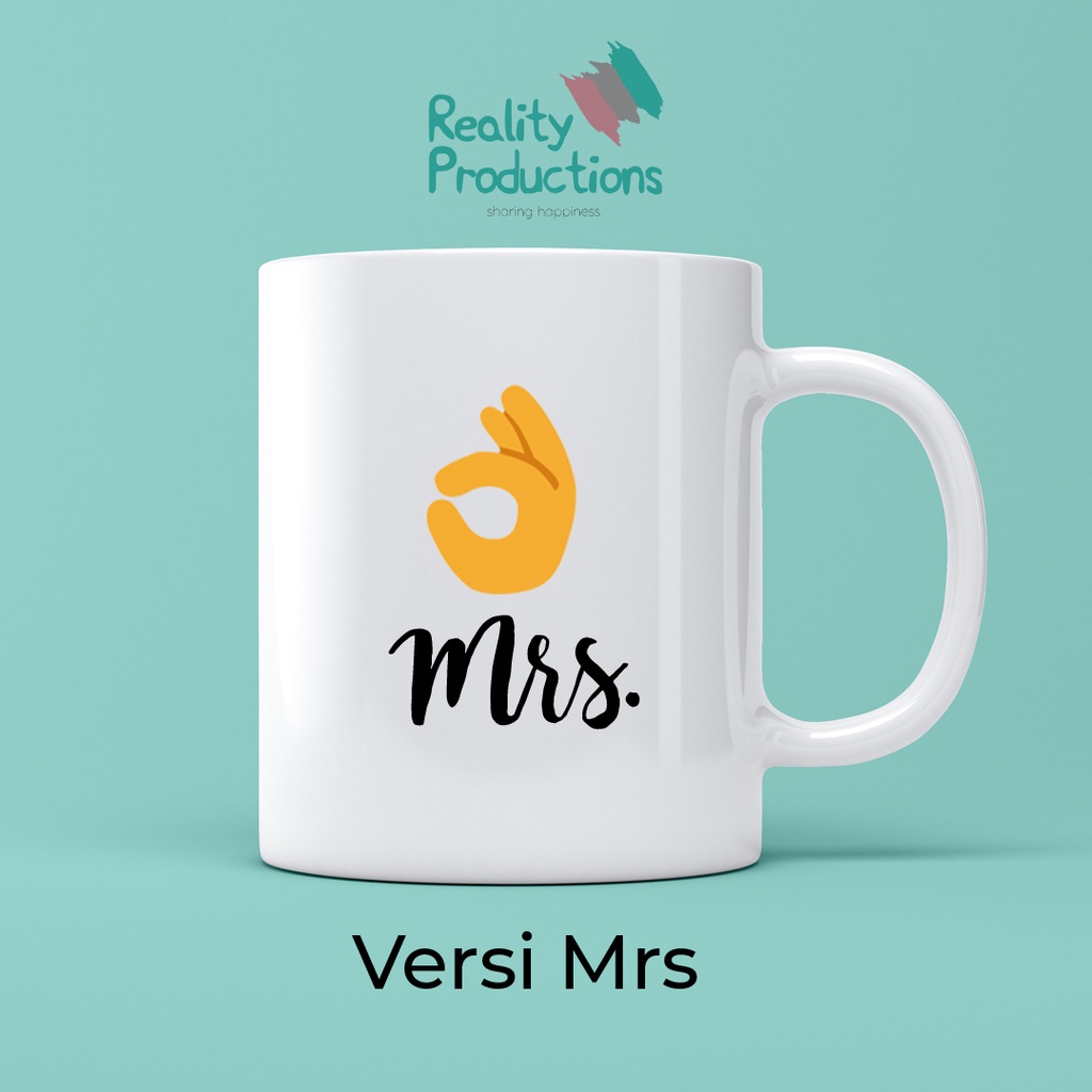 Mug Couple Mr Mrs Emoji