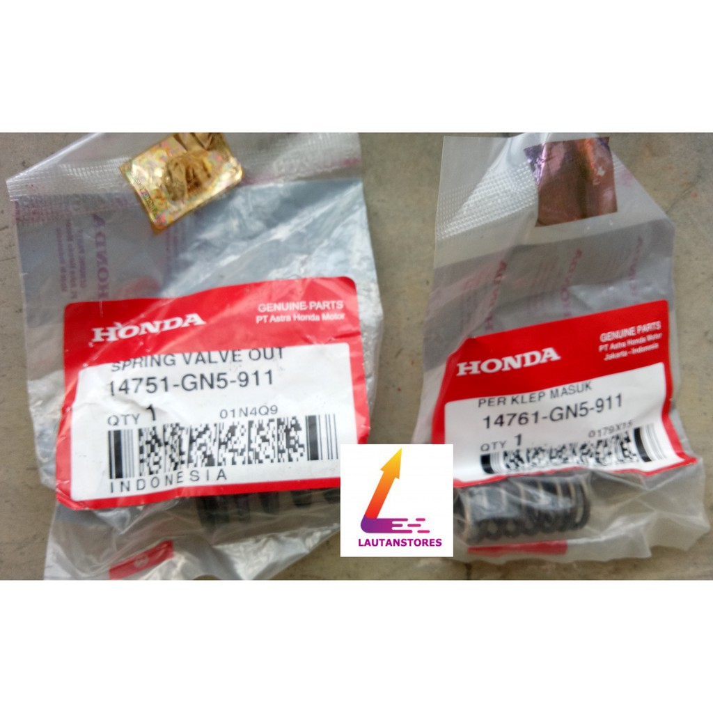 14761-GN5-911 14751-GN5-911 Per Klep In Kecil Grand Supra 1pc dan Per Klep Out Besar Grand Supra 1pc