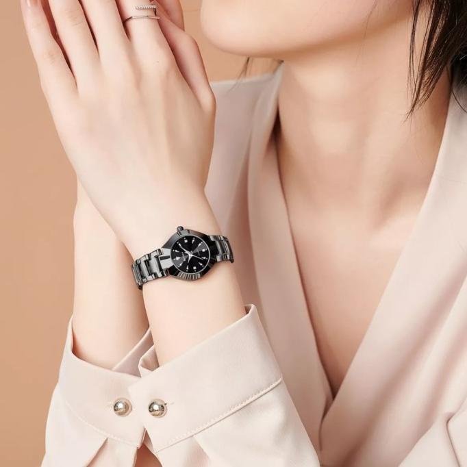 Terlaris" Jam Tangan Wanita Original Biden Yn.0104.W Stainless Steel "P>