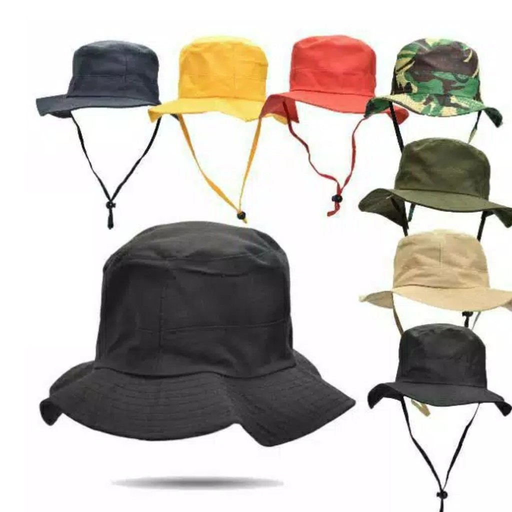 Topi Rimba / Rimba Hat / Topi Hiking / bucket Hat / topi gunung / topi hutan Army