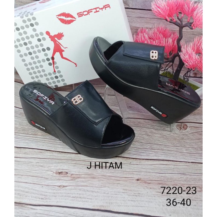 SANDAL WEDGES IMPORT WANITA SOFIYA 7220-23-7