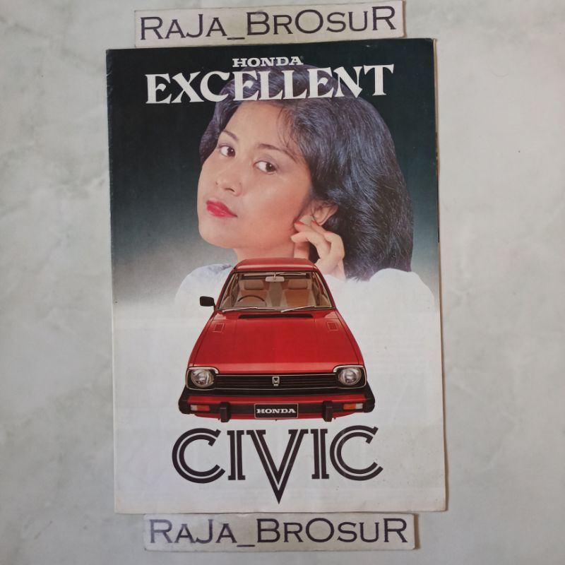 Jual Poster Brosur Katalog Leaflet Jadul Lawas Honda Civic Excellent