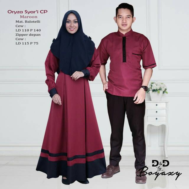 Model Baju Gamis Sarimbit Polos / 20 Ide Gamis Sarimbit Di ...