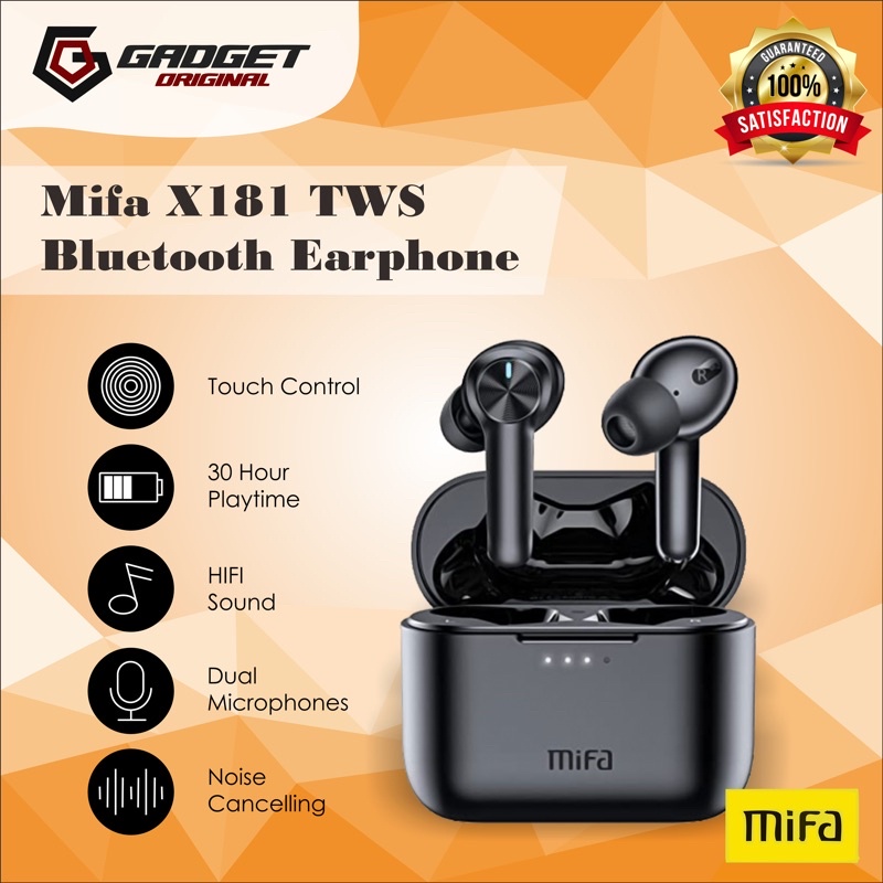 MiFa X181 TWS Earbuds Earphone Headset Gaming ENC Bluetooth Stereo