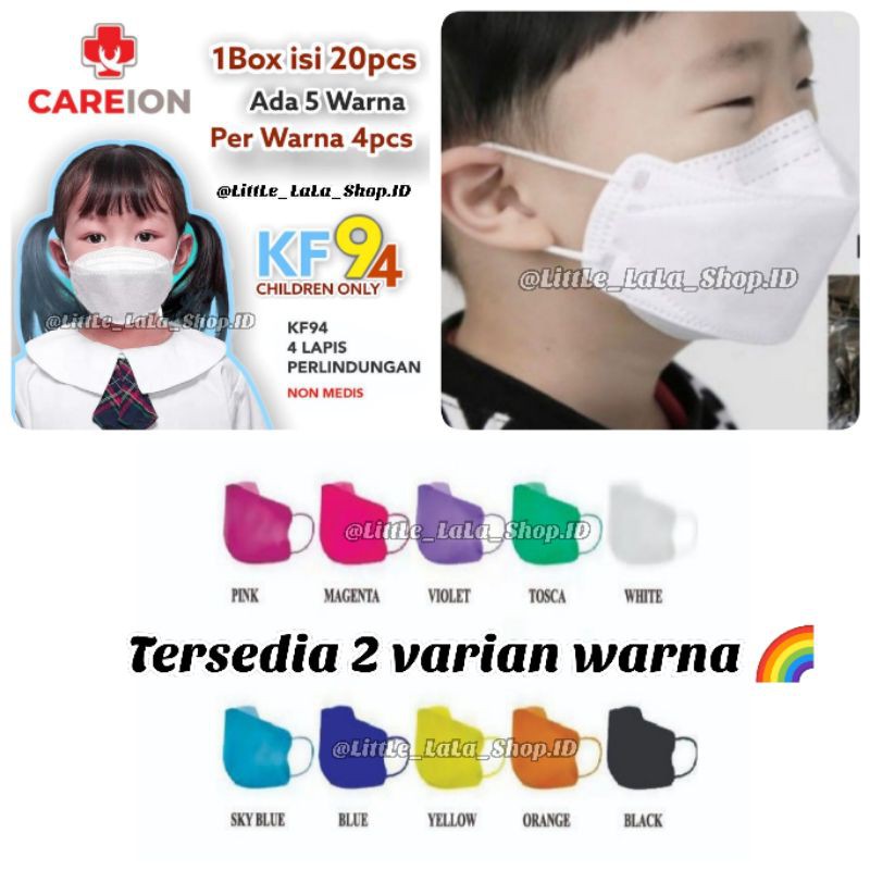 Masker anak/masker bayi KF94 Motif Karakter 4lapis /4ply/careion/hitam/putih/polos/kids mask/Hallowe