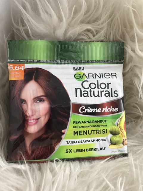 Garnier sachet colour natural / cat rambut garnier / pewarna rambut garnier