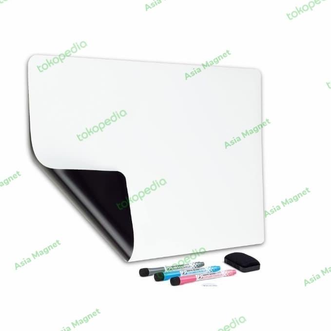 

Magnet Rubber White Board Papan tulis 100x60cm Tebal 0.7mm