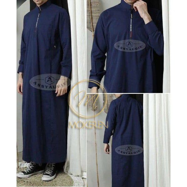 JUBAH PRIA ASSYAUQIE NAVY