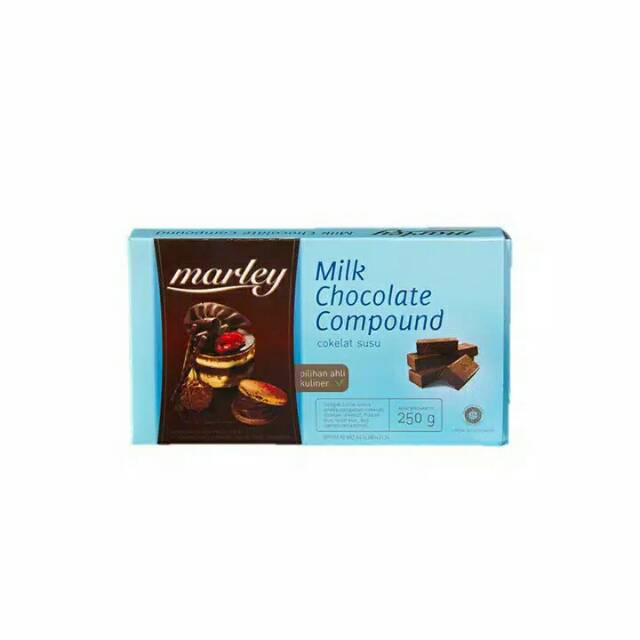 

marley milk chocolate compound 250 gram 24 pcs 2karton