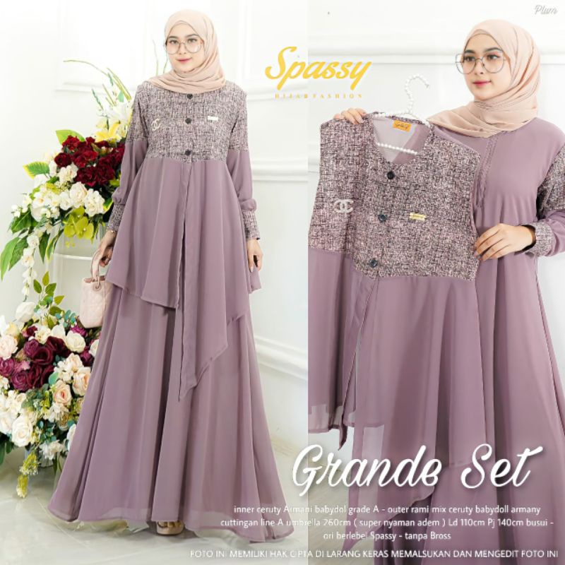 GRANDE SET ORIGINAL BY SPASSY// RAMMI IMPORT// SOLO.INDONESIA