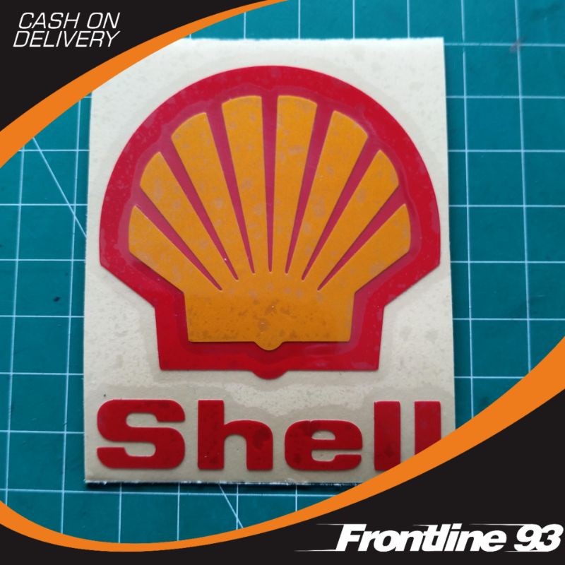 Sticker Cutting SHELL LOGO - stiker Shell- stiker racing - stiker motor mobil helm dll
