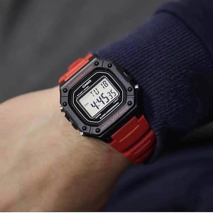 Casio Original W-218H-1A / W218H-2A / W-218H-3A 4A 4B Jam Tangan Pria - Digital - Karet