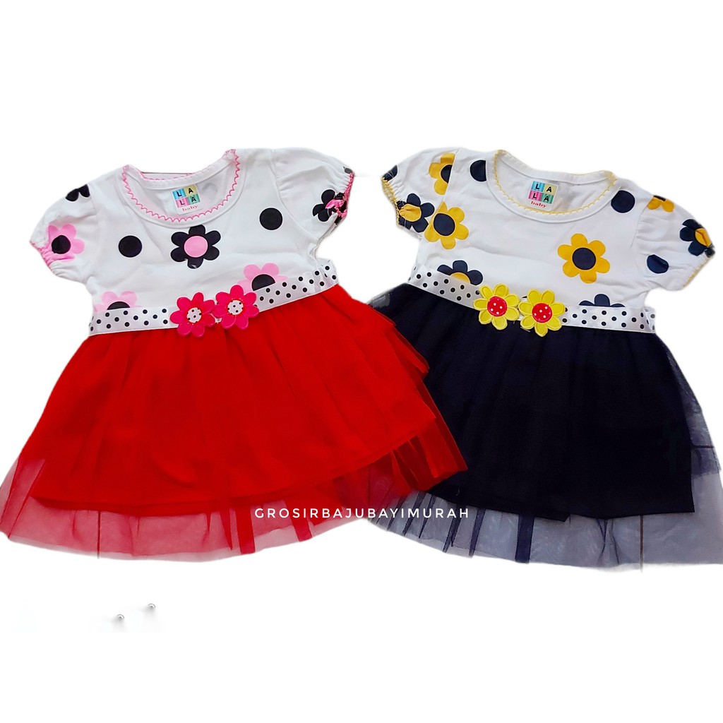 dress baju bayi 0-6 bulan Lala MATAHARI