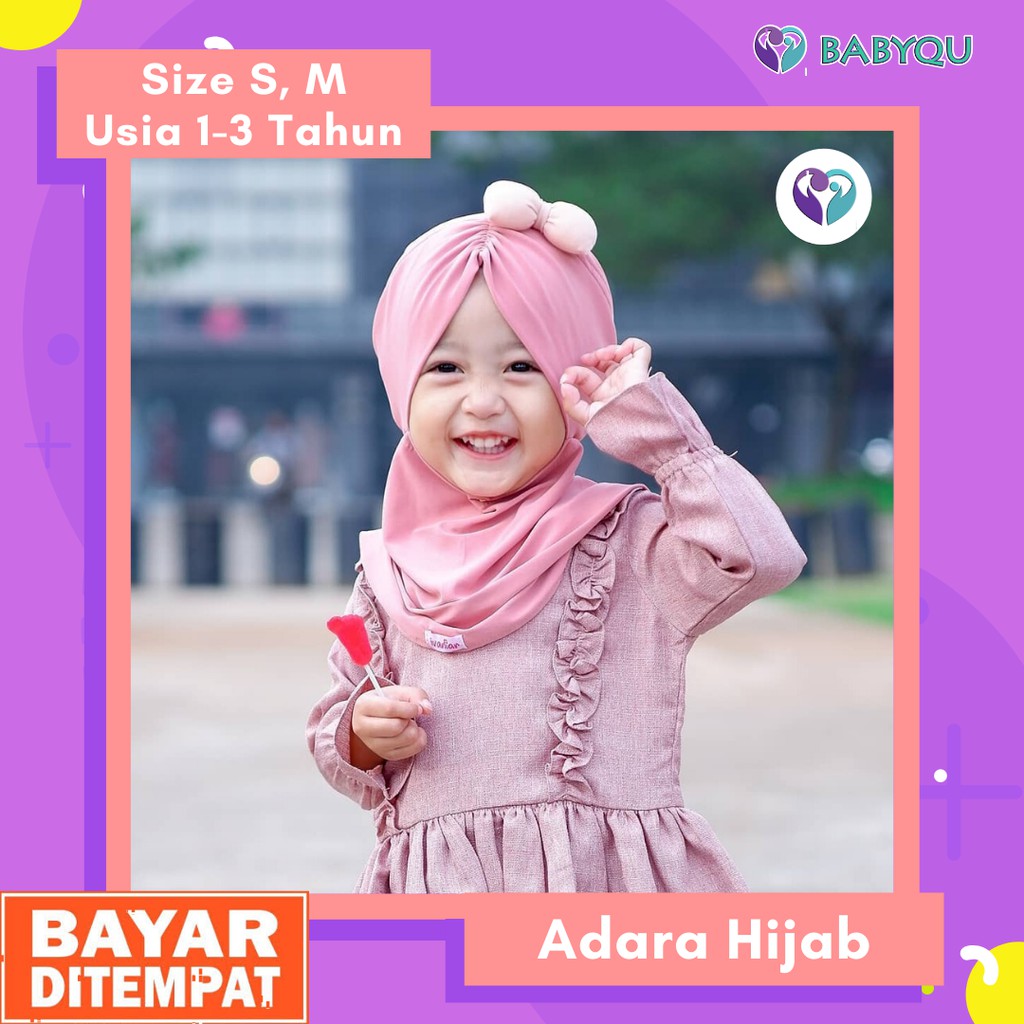 Jilbab Kerudung Hijab Instan Anak Bayi Perempuan Lucu Bahan Jersey