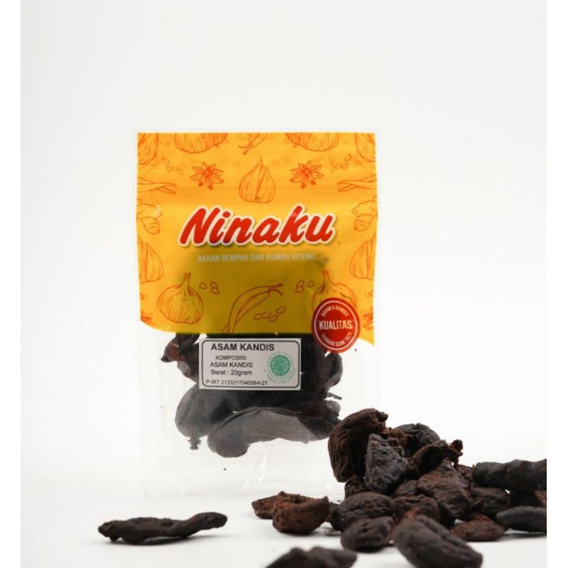 NINAKU Asam Kandis Premium 20 Gram HALAL Dried Yellow Mangoesteen