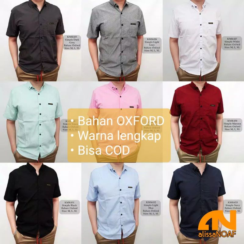 COD - HEM PRIA DEWASA MURAH BAHAN DASAR OXFORD POLOS SIZE M L XL