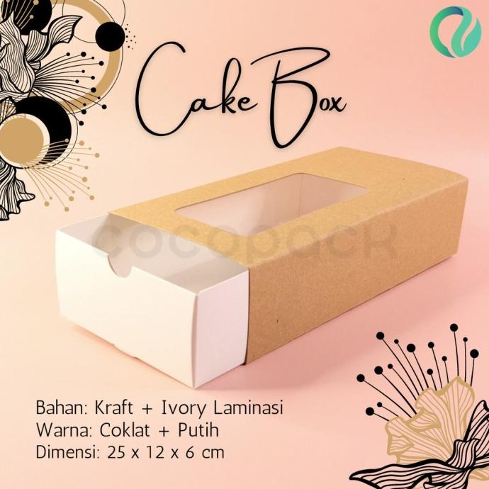 

[COD] Cake Box Kotak Kue Putih White 25x12x6 cm (10 PCS) [COD]