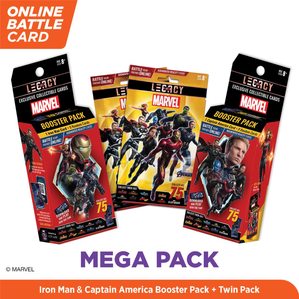 Marvel Mega Pack - 5DX Legacy AR Battle Cards
