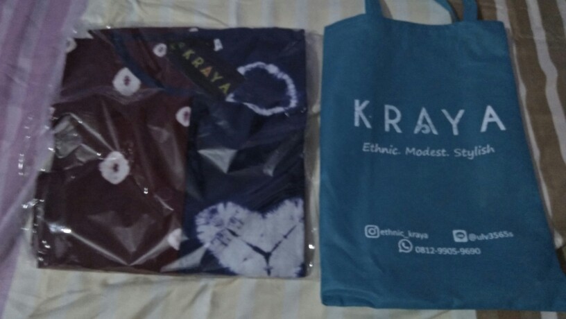 Ayunda Tunic Ayudia Tunik Shibori Baju Batik Wanita