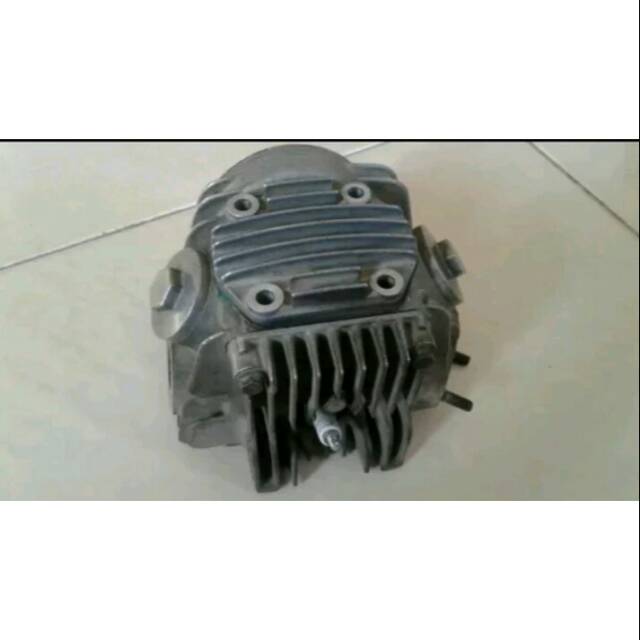 blok kop silinder head pala busi lengkap full isi original copotan honda supra x dan supra vit lama