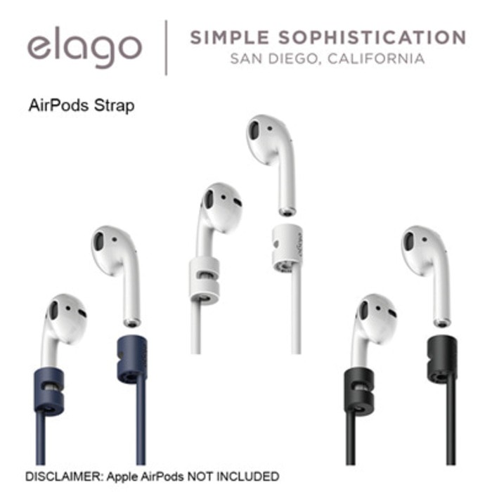 Jual Elago Apple Airpods Strap   Kalung Airpod Original Promo Price   Hitam Diskon