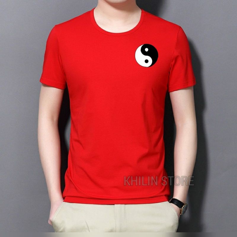 Kaos Yinyang baju Kaos Pria Distro Lengan Pendek Baju Atasan cowok Kaos Cowok Distro