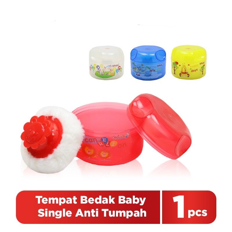 Tempat Bedak Bayi Single Jumbo + Tepukan RELIABLE