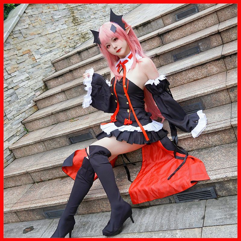 [MikanHiro Store] Cosplay Kururu Tsepeshi Queen Krul Kururu costume Vampire Halloween Party Character Anime