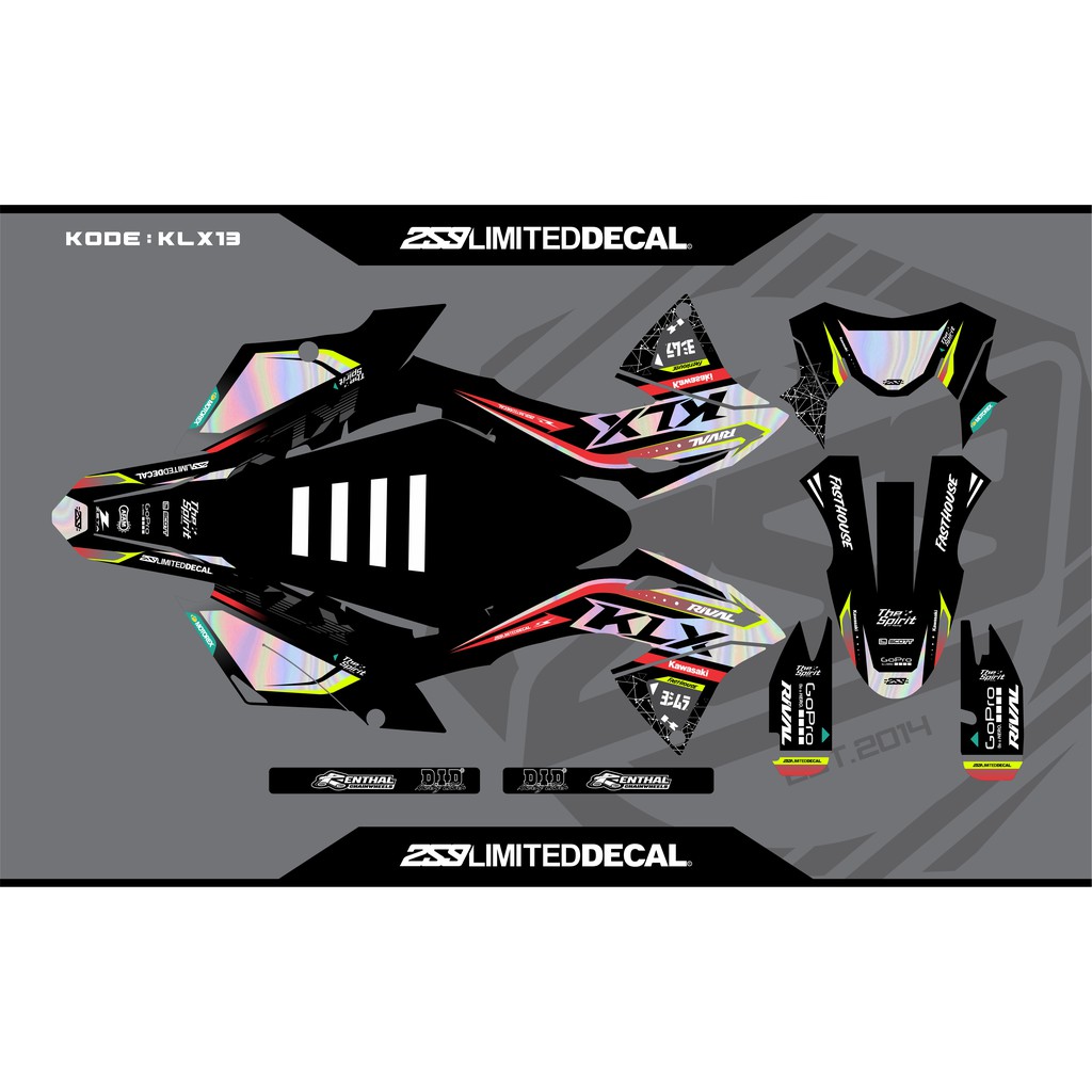 Decal Kawasaki KLX 150 BF SE Extreme |KLX10