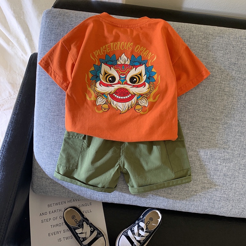 Baju Anak Laki Laki DRAGON Setelan Imlek Sincia Anak Import