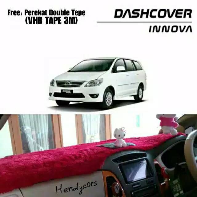 Alas Bulu Dashboard Mobil Kijang INNOVA  2004 - 2015 ( Bulu Rasfur ) Free perekat 3M