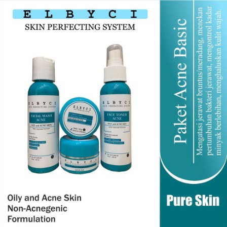 Paket Acne Basic Elbyci Cream Perawatan Jerawat Aman BPOM Busui Ibu Hamil