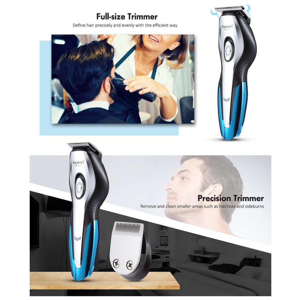 KEMEI KM-5031 - 11 in 1 Waterproof Rechargeable Electric Hair Clipper - Alat Cukur Elektrik