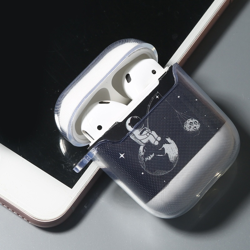 Bt TPU Untuk Case Untuk1 2sarung Earphone Wireless Charging Untuk Pelindung Case Dengan Desain Lubang Gantung