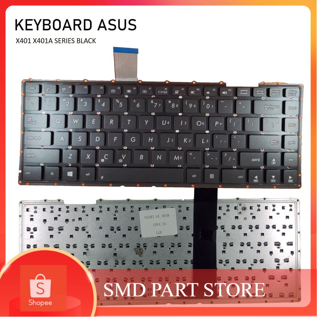Keyboard Laptop Asus X401 X401A Series Black -SmdPart